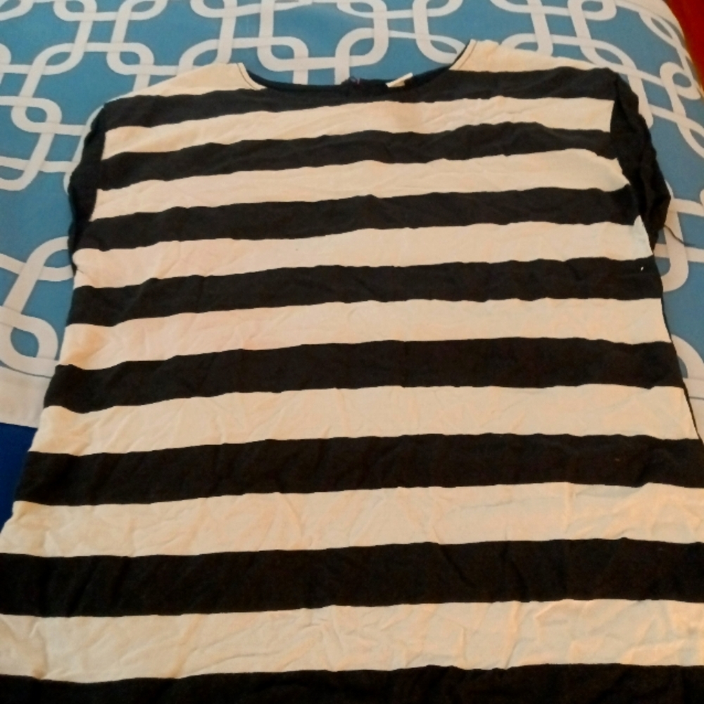 White black stripped shirt